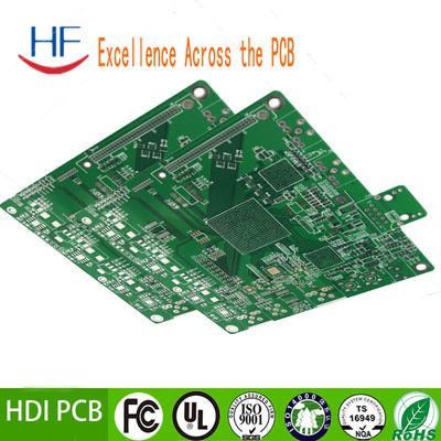 รูปแบบ PCB HDI พิมพ์ การผลิต SMD บอร์ดวงจร ขาว 2 มิล