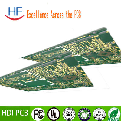 รูปแบบ PCB HDI พิมพ์ การผลิต SMD บอร์ดวงจร ขาว 2 มิล